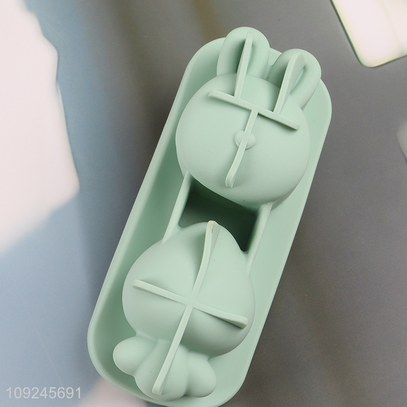 China supplier cartoon silicone ice pop mold ice cream mold with lid
