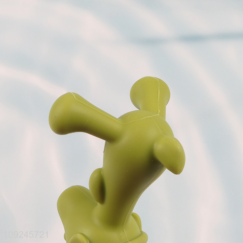 Good quality cartoon non-toxic silicone baby teething toys for sale