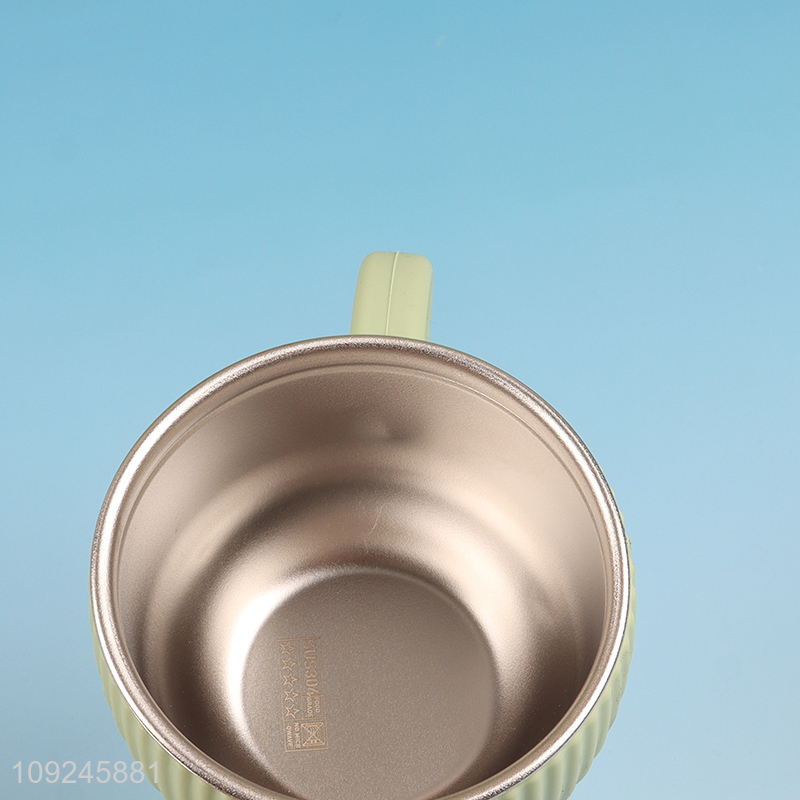 Low price stainless steel tableware bowl dinnerware bowl with handle