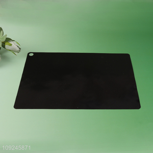 Factory price black rectangle heat-resistant cooktop mat premium kitchen pad