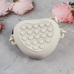 Best price heart shape portable waterproof pet snack bag for sale