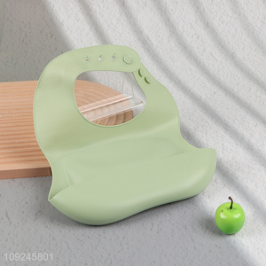 Hot selling waterproof oilproof silicone baby supplies baby bibs