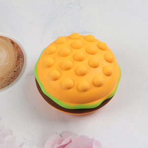 Popular products humburger shape silicone stress relief toys vent toys for sale