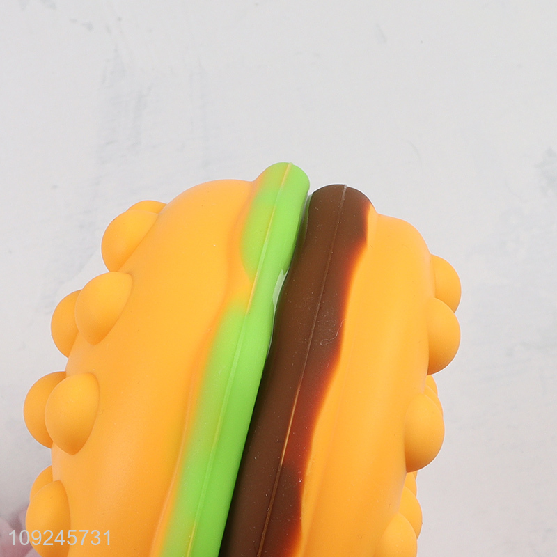 Popular products humburger shape silicone stress relief toys vent toys for sale