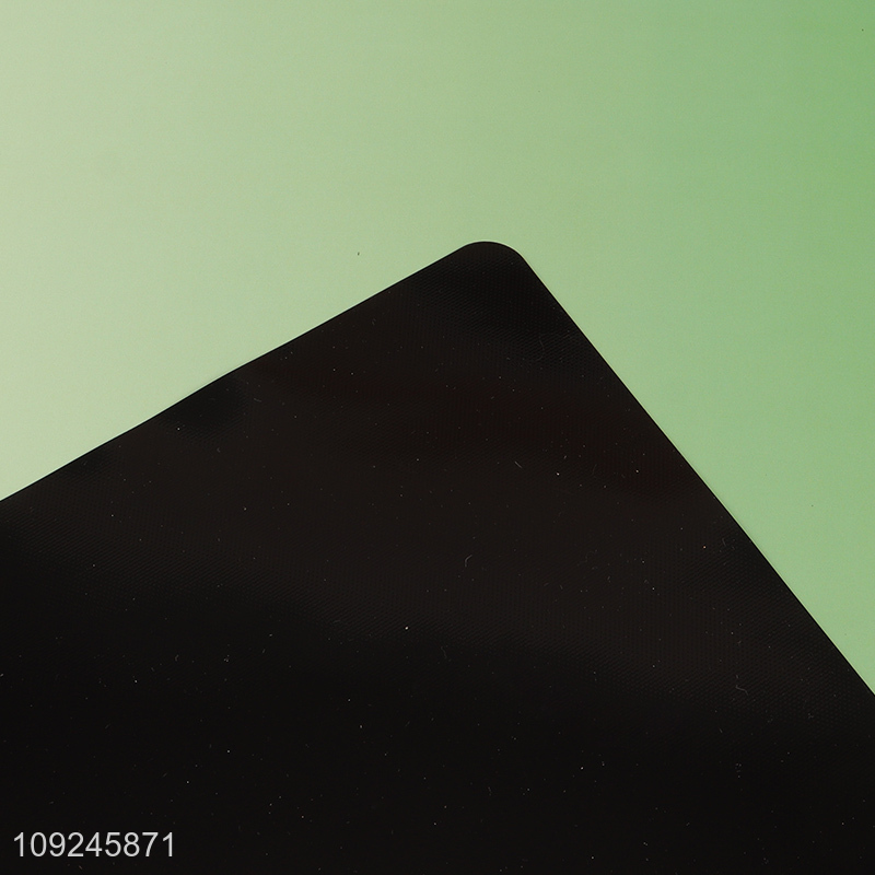 Factory price black rectangle heat-resistant cooktop mat premium kitchen pad