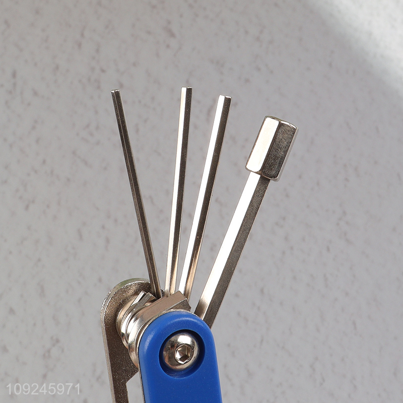 Top selling portable folding multifunction moutain bike repair tool kit