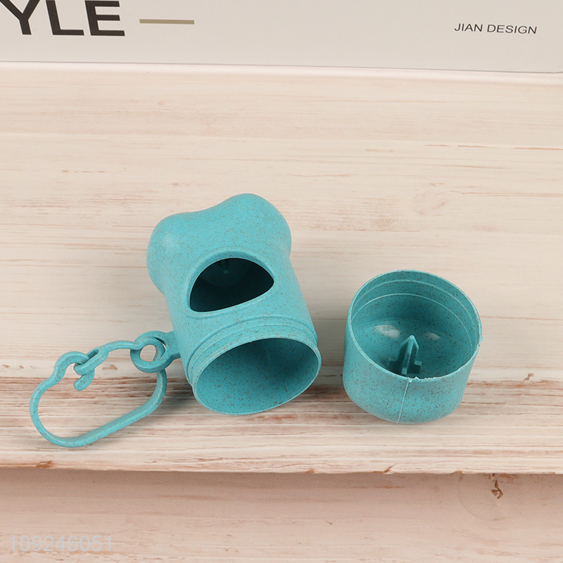 Top quality bone shape pet dog waste bag holder dispenser waste bag case