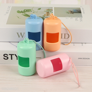 Hot selling portable plastic pet waste bag holder waste bag case