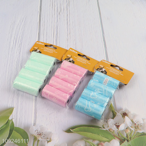 China factory portable mini disposable degradable pet poop bag