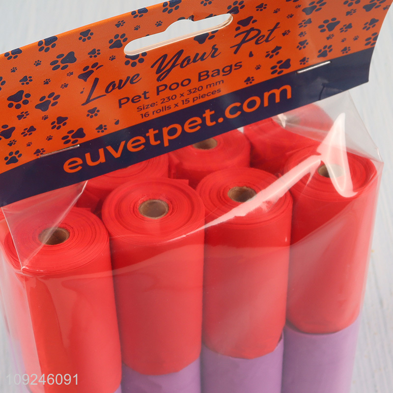 Top products leak-proof thickened disposable pet poop bag for sale