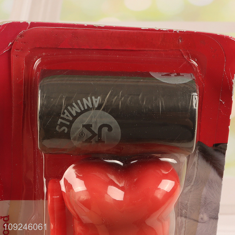 Yiwu market pet dog waste bag holder dispenser pet poop bag set