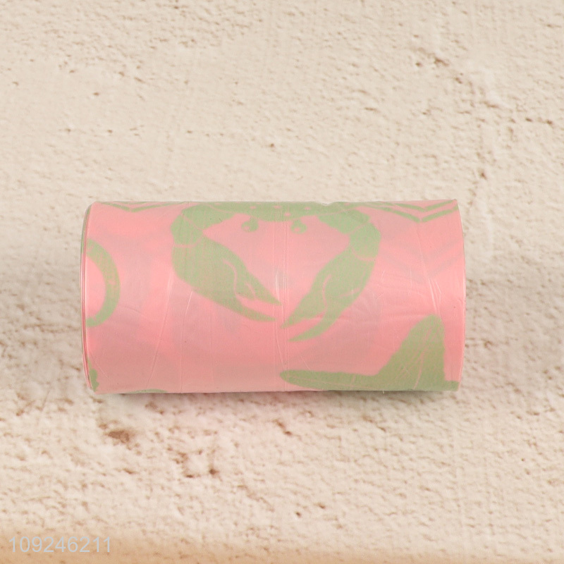 Popular products portable disposable degradable pet poop bag set