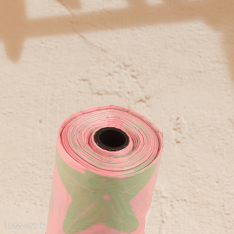 Popular products portable disposable degradable pet poop bag set