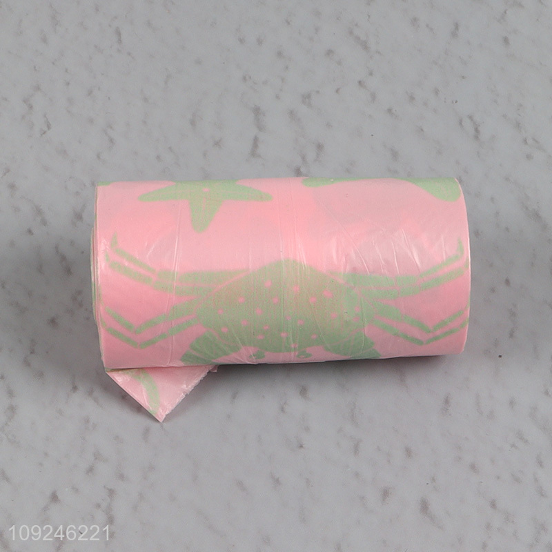 Online wholesale disposable portable degradable pet poop bag set
