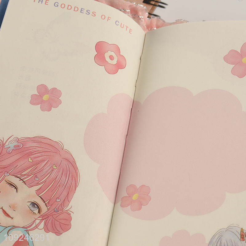 Factory Price 224 Pages Cute Lined Journal Notebook for Girls Writing