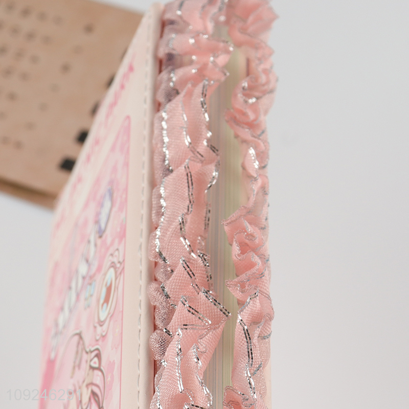 Factory Price 224 Pages Cute Lined Journal Notebook for Girls Writing