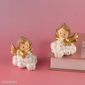 Good Quality Resin Angel Message Clip Card Memo Holder for Office School