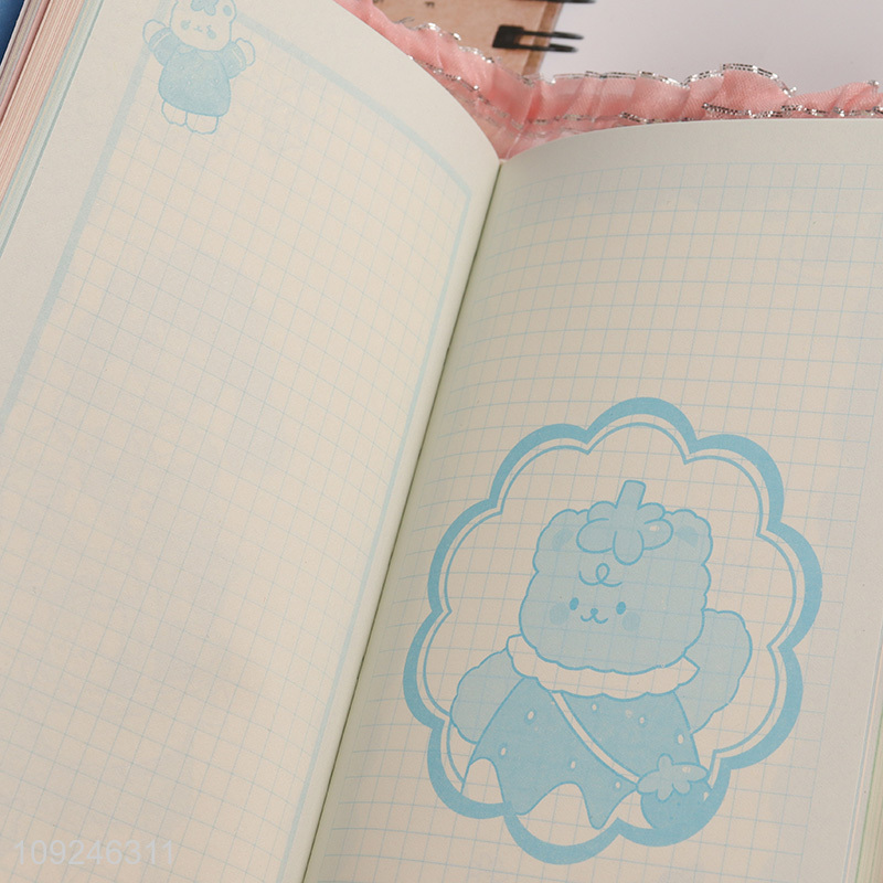 Factory Supply 224 Pages Cute Lined Journal Notebook for Girls Writing