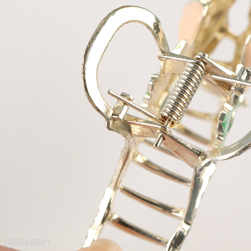 High Quality Metal Flower Claw Clips Strong Hold Hair Claw Clips