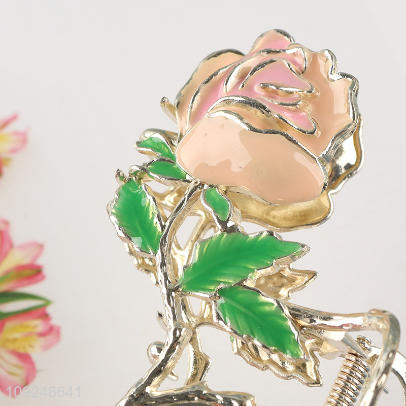 High Quality Metal Flower Claw Clips Strong Hold Hair Claw Clips