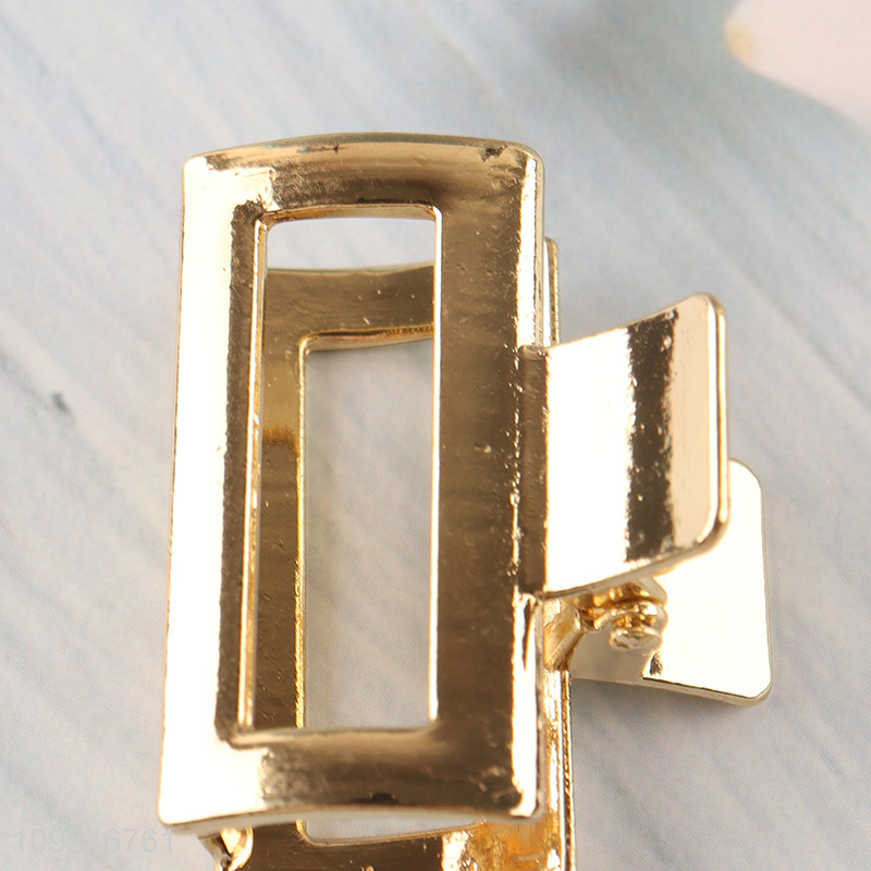 Factory Supply Metal Hair Claw Clips Strong Hold Square Hair Clips