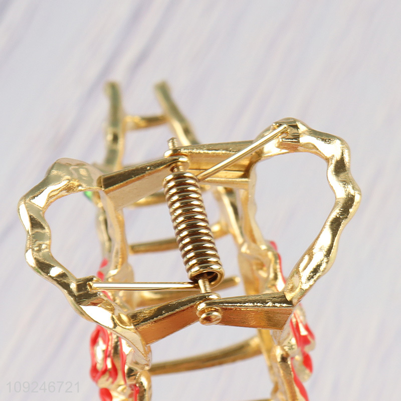 High Quality Metal Flower Claw Clips Metal Hair Jaw Clips for Women