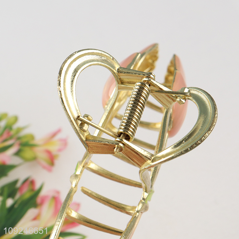 New Product Metal Flower Claw Clips Metal Hair Jaw Clips for Women