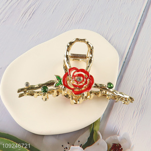High Quality Metal Flower Claw Clips Metal Hair Jaw Clips for Women