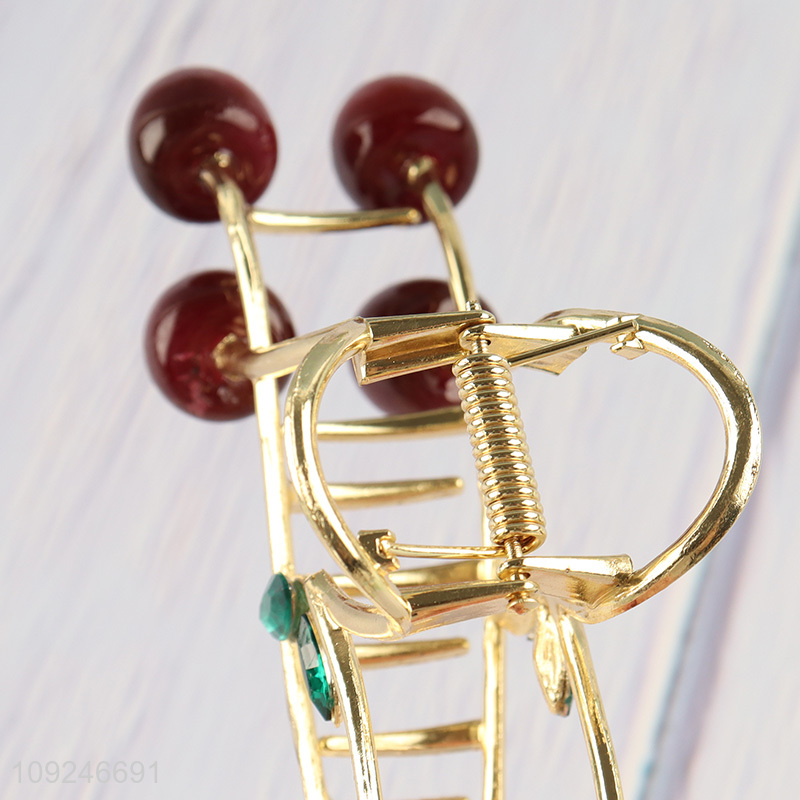 New Arrival Metal Cherry Claw Clips Strong Hold Fashion Hair Clips