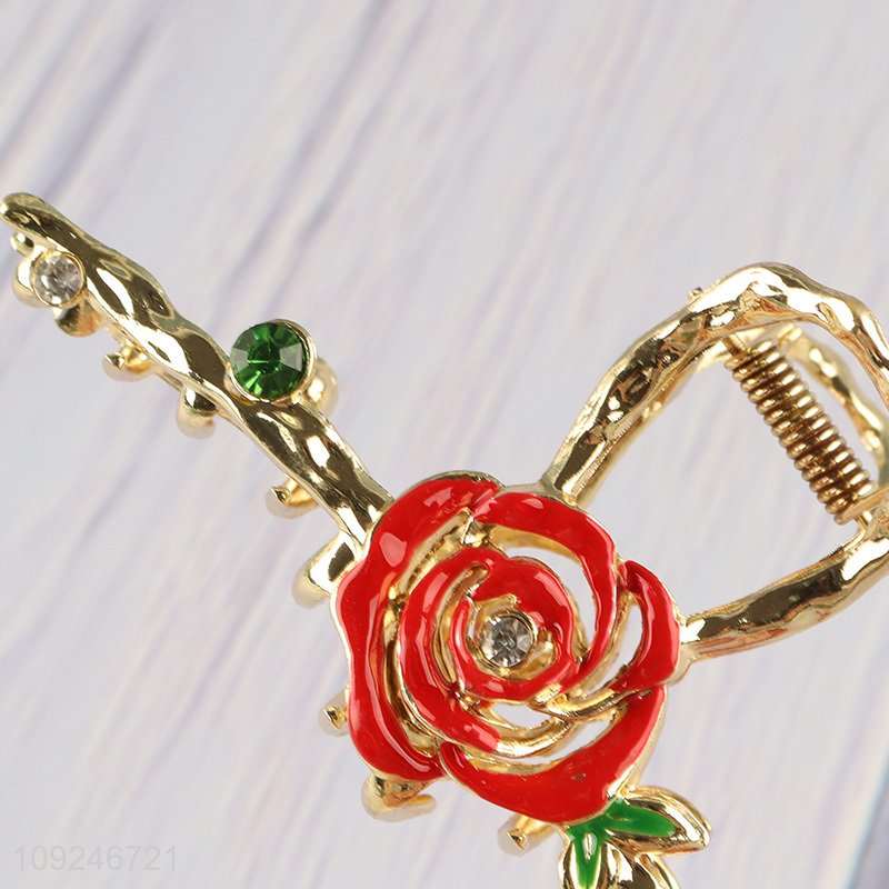 High Quality Metal Flower Claw Clips Metal Hair Jaw Clips for Women