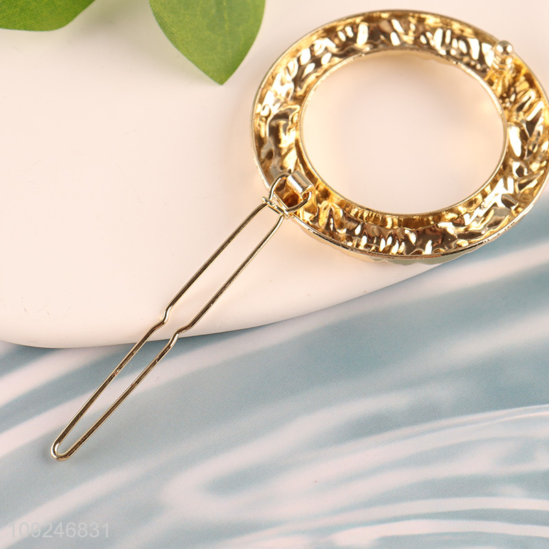 Hot Selling Metal Hair Clips Hollow Out Fashion Hairpins for Women