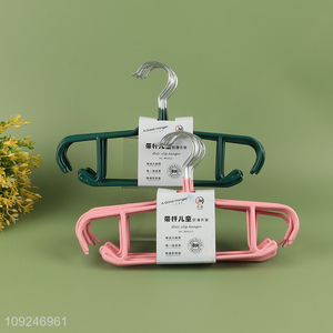 China supplier household anti-slip children clothes hanger clothes drying rack