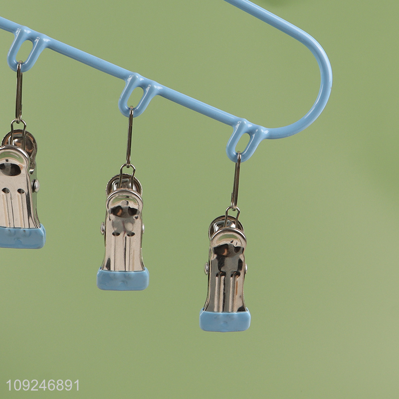 Good selling windproof heavy duty clothes hanger socks drying rack wholesale