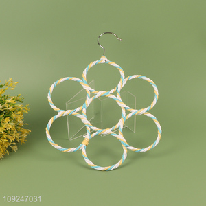 Hot selling household space saving scarf hanger silk hanger wholesale