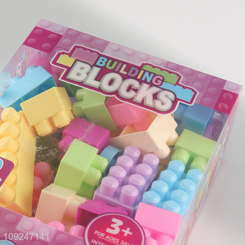 China Wholesale 60 Pieces Plastic Building Blocks Educational Toy for Kids