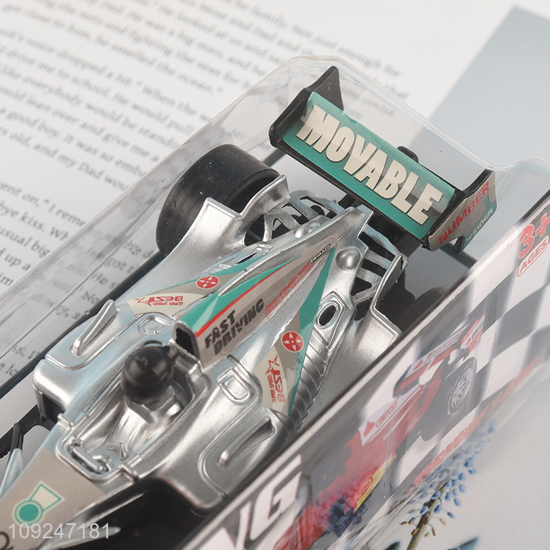 High Quality F1 Pull Back Car Toy Metal Racing Car Toy for Kids Age 3+