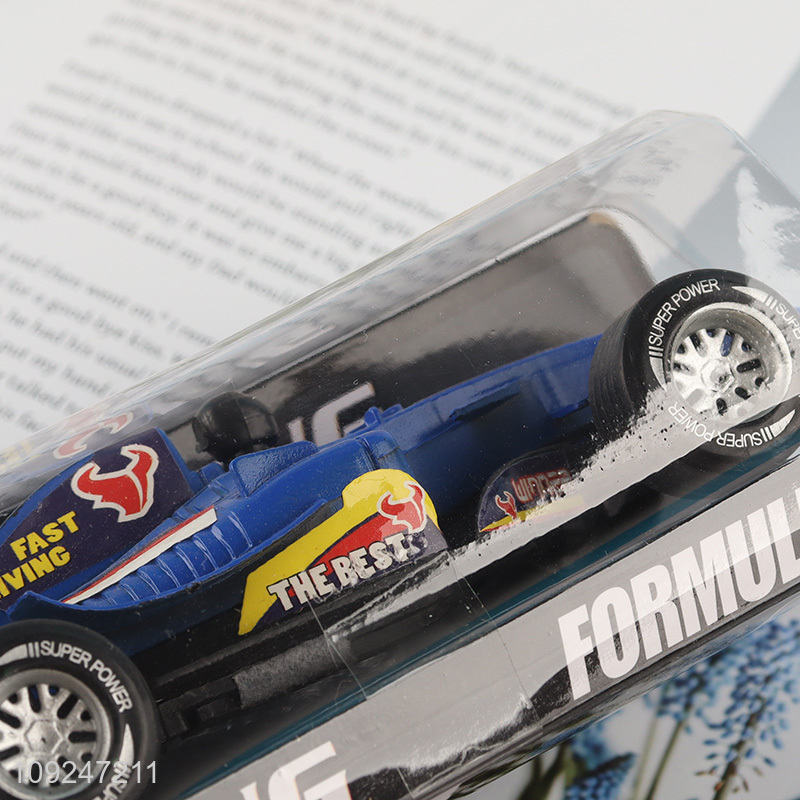 China Imports F1 formula Pull Back Car Toy Metal Vehicle Toy for Kids