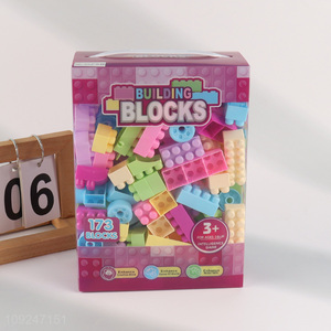 New Arrival 173 Pieces Plastic Building Blocks Montessori Toy for Toddlers