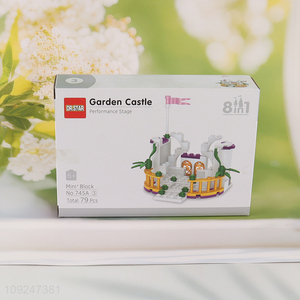 China Imports 79 Pieces Mini Building Blocks Toy Set for Kids (Garden Castle)