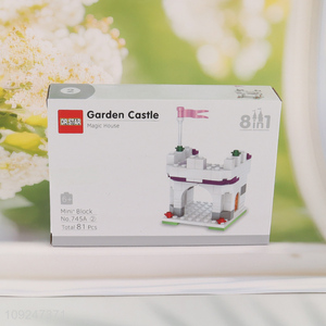 Factory Price 81 Pieces Mini Building Blocks Toy Set for Kids (Garden Castle)