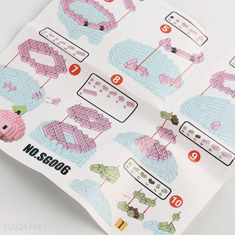 China Imports Mini Peach Building Blocks Set Mini Building Blocks for Kids 14+