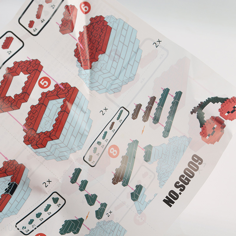 New Product Mini Cherry Building Blocks Mini Building Blocks for Kids 14+