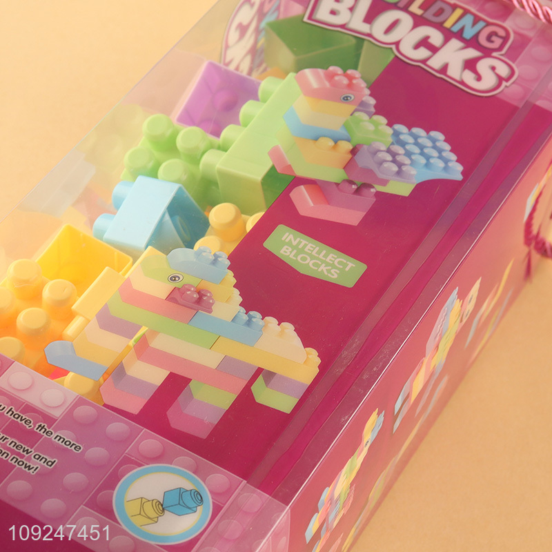New Product 120 Pieces Plastic Building Blocks Montessori Toy for Kids