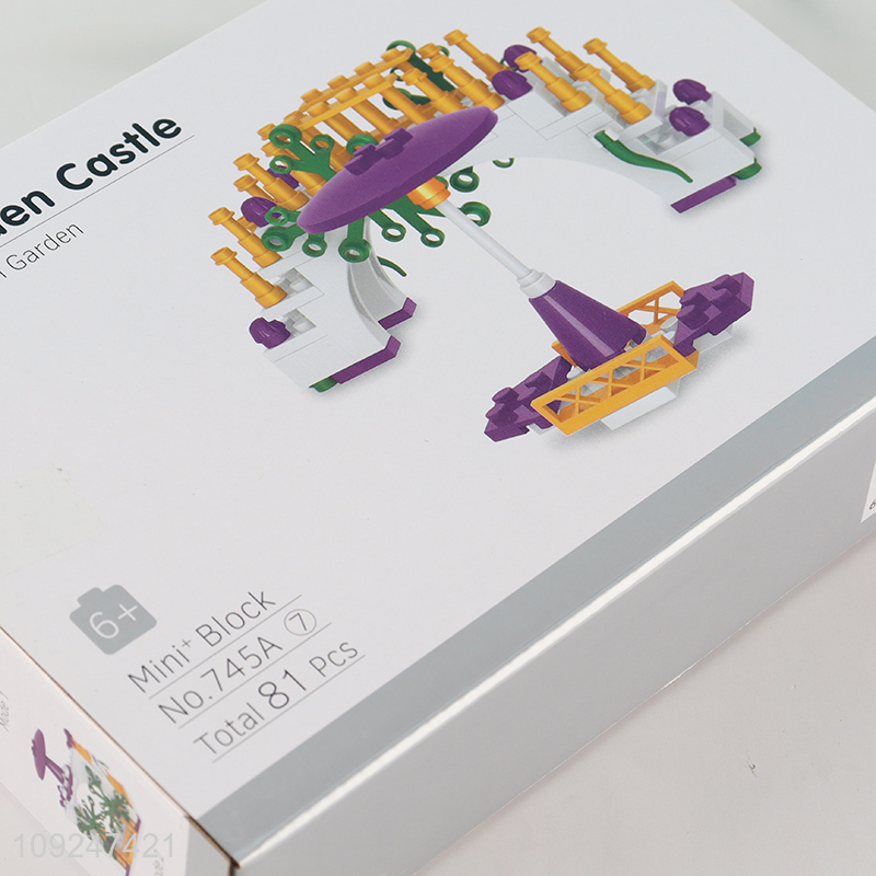 Good Quality 81 Pieces Mini Building Blocks Toy Set for Kids (Garden Castle)