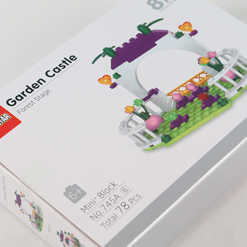 New Arrival 78 Pieces Mini Building Blocks Toy Set for Kids (Garden Castle)