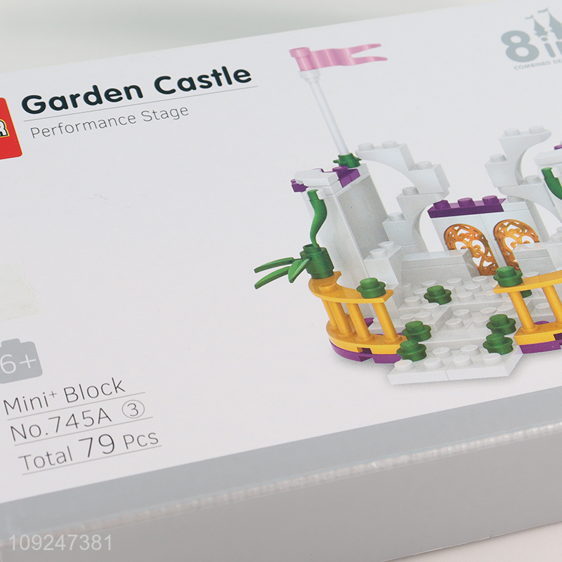 China Imports 79 Pieces Mini Building Blocks Toy Set for Kids (Garden Castle)