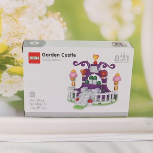 China Wholesale 80 Pieces Mini Building Blocks Toy Set for Kids (Garden Castle)