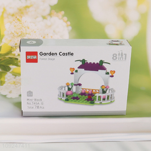 New Arrival 78 Pieces Mini Building Blocks Toy Set for Kids (Garden Castle)