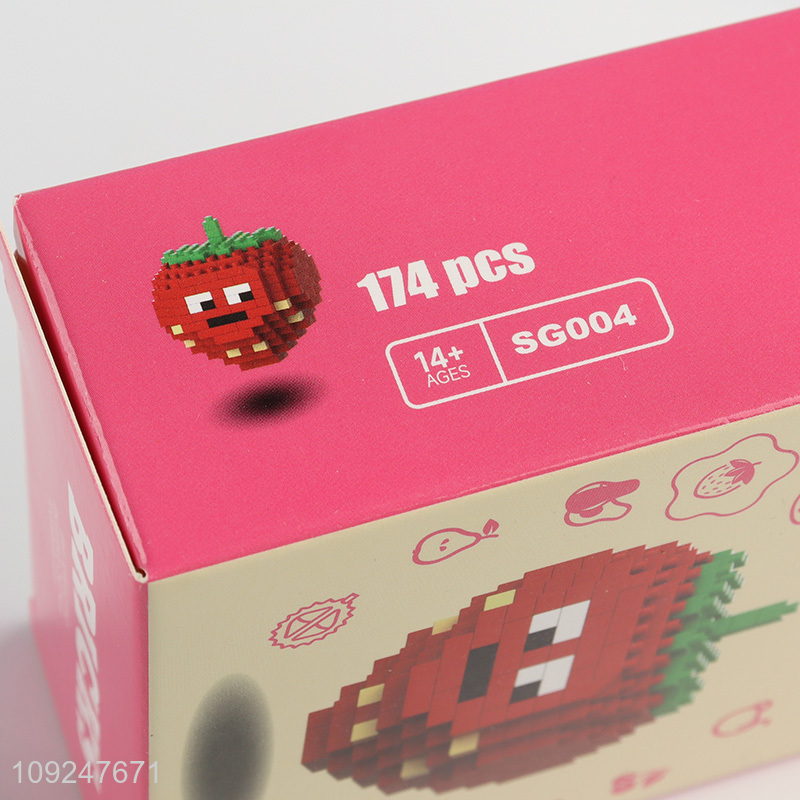 Factory Supply Mini Strawbeery Building Blocks Mini Building Blocks for Kids 14+