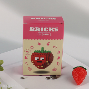Factory Supply Mini Strawbeery Building Blocks Mini Building Blocks for Kids 14+